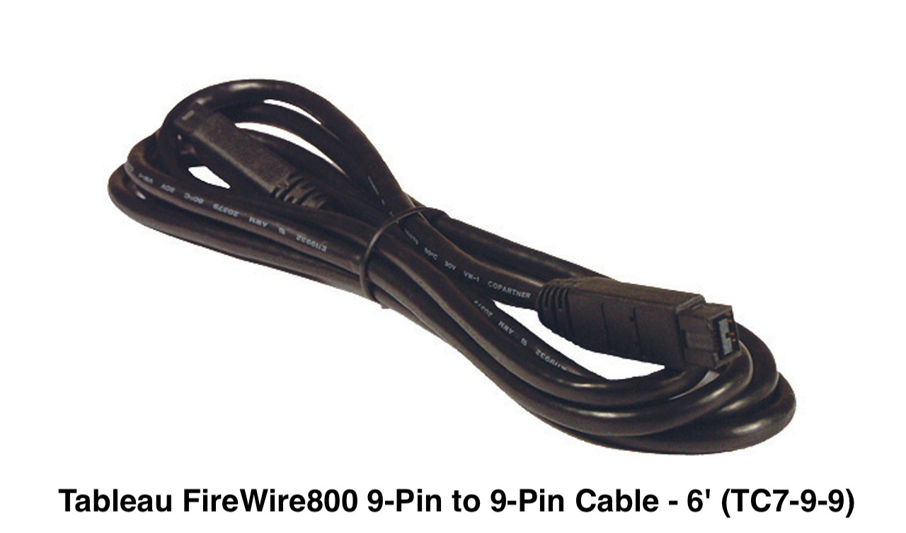 Picture of Tableau FireWire800 9-Pin to 9-Pin Cable - 6' (TC7-9-9)